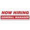 Signmission Now Hiring General Managers Banner Apply Inside Accepting Application Single Sided B-72-30250 - alternate 1
